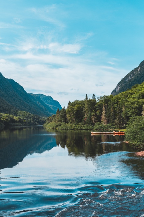 River With Trees